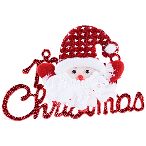 DP Merry Christmas Decorative Banner - BB1474, Red, 1 pc  