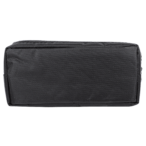 DP Black Printed Pencil Pouch - Fabric & PU, BB1255DF, 1 pc  