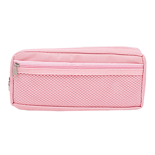 DP Printed Fabric Pencil Pouch - Pink , BB1263DPNK, 1 pc  