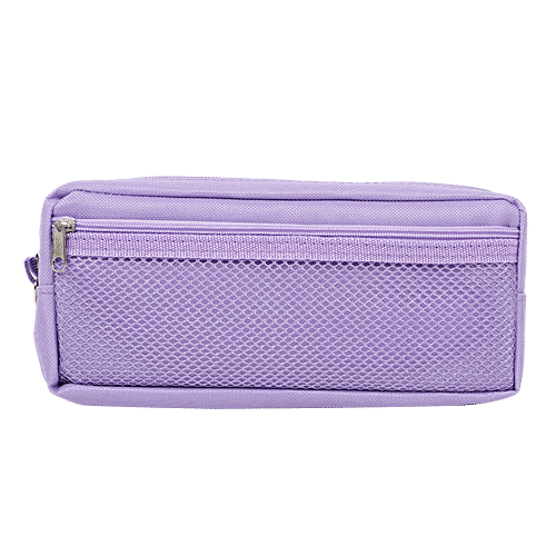 DP Printed Fabric Pencil Pouch - Purple, BB1263DPPL, 1 pc  