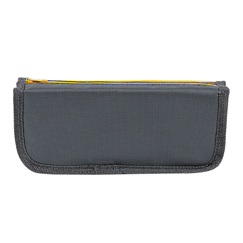 DP Printed Fabric Pencil Pouch - Yellow & Black, BB1265DYLW, 1 pc  