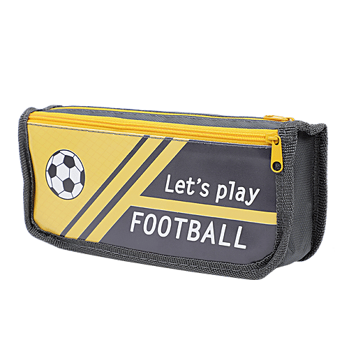 DP Printed Fabric Pencil Pouch - Yellow & Black, BB1265DYLW, 1 pc  
