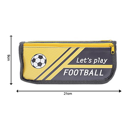 DP Printed Fabric Pencil Pouch - Yellow & Black, BB1265DYLW, 1 pc  