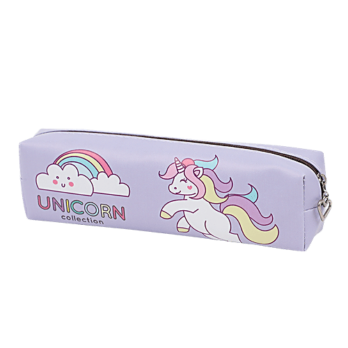 DP Purple Printed Pencil Pouch - PU, BB1286PPL, 1 pc  