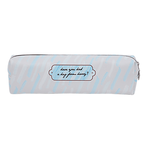 DP Cream Printed Pencil Pouch - PU, BB1287CRM, 1 pc  