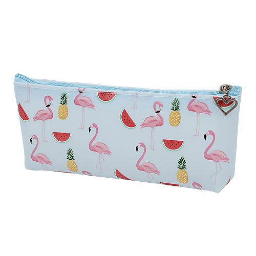 DP Blue Printed Pencil Pouchv - PU, BB1288BLU, 1 pc  