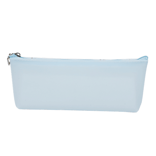 DP Blue Printed Pencil Pouchv - PU, BB1288BLU, 1 pc  