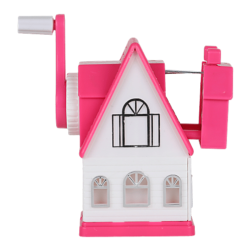 suny Pink Pencil Desktop Sharpener- Plastic, House Shaped, BB1292PNK, 1 pc  Durable, Strong, Lightweight