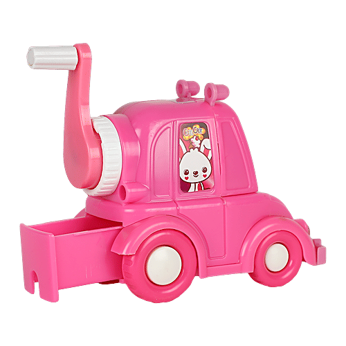 suny Pink Pencil Desktop Sharpener - Plastic, Car Shaped, BB1293PNK, 1 pc Durable, Strong, Lightweight