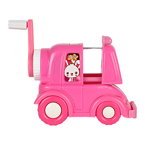 suny Pink Pencil Desktop Sharpener - Plastic, Car Shaped, BB1293PNK, 1 pc Durable, Strong, Lightweight