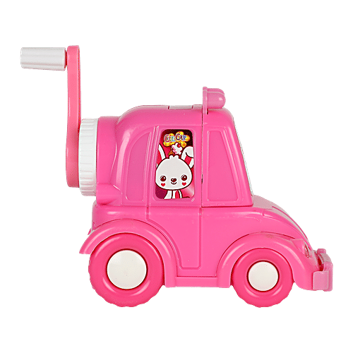 suny Pink Pencil Desktop Sharpener - Plastic, Car Shaped, BB1293PNK, 1 pc Durable, Strong, Lightweight
