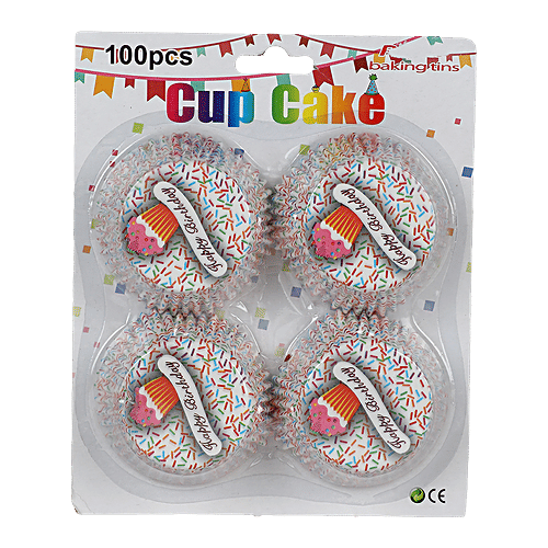 DP Multicoloured Cupcake Moulds - Paper, Printed, BB1327, 100 pcs  