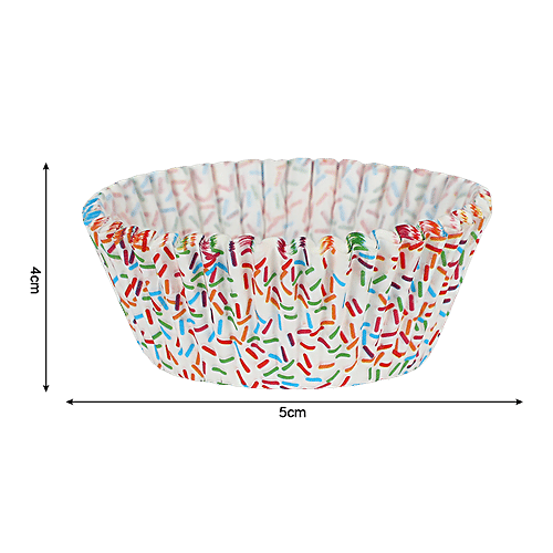 DP Multicoloured Cupcake Moulds - Paper, Printed, BB1327, 100 pcs  