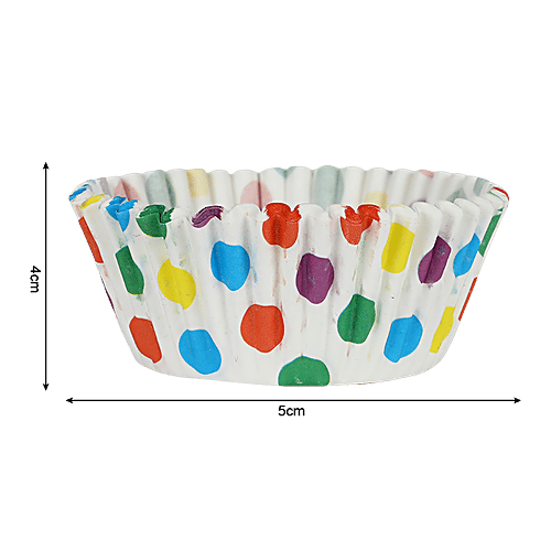 DP Multicoloured Cupcake Moulds - Paper, Printed, BB1328, 100 pcs  