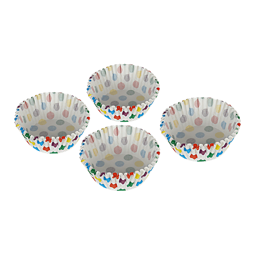 DP Multicoloured Cupcake Moulds - Paper, Printed, BB1328, 100 pcs  