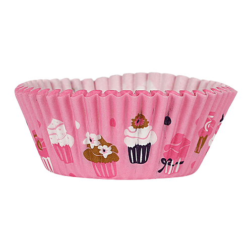 DP Printed Paper Cupcake Moulds - Pink, BB1329, 100 pcs  