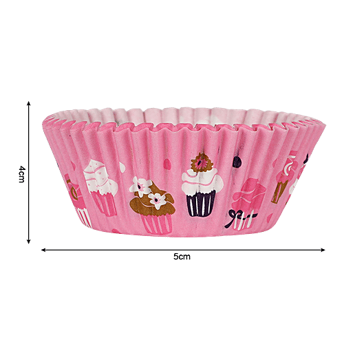 Buy DP Printed Paper Cupcake Moulds Pink, BB1329 Online at Best Price