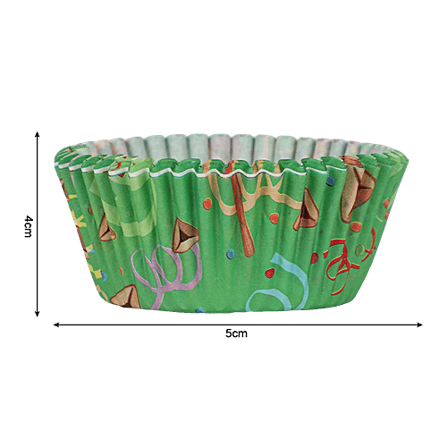 DP Cupcake Moulds & Spoons - Ribbon Print, Paper, BB1342, 25 pcs + 12 pcs  