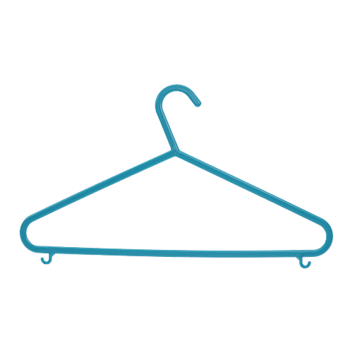 All Time Plastics Hanger /Cloth Hanger 033 - Turquoise, 6 pcs  
