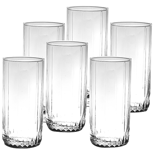 Pasabahce Liea Glass Water / Juice Tumbler, 6 pcs (Set of 6) Dishwasher Safe