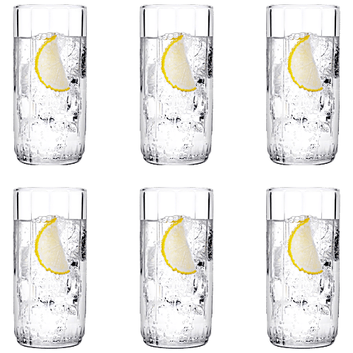 Pasabahce Liea Glass Water / Juice Tumbler, 6 pcs (Set of 6) Dishwasher Safe