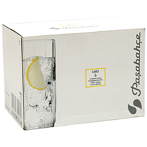 Pasabahce Liea Glass Water / Juice Tumbler, 6 pcs (Set of 6) Dishwasher Safe