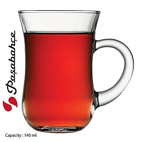 Pasabahce Chai/Keyif Coffee Mug, 140 ml Set of 6 Microwave Safe