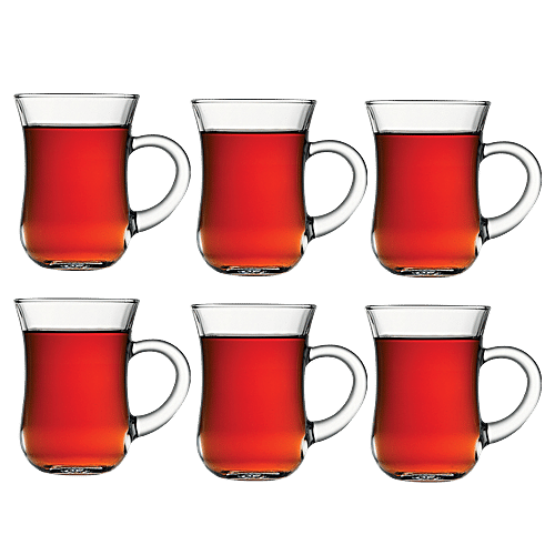 Pasabahce Chai/Keyif Coffee Mug, 140 ml Set of 6 Microwave Safe