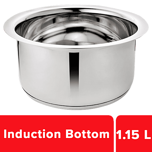 Vinayak Steel Tope Induction Bottom - 16 cm, 1.150 L  