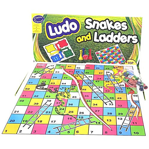 Sterling Board Game - Ludo, Snakes & Ladders, 2-4 Players, Suitable For  Ages 5 Years & Above, 1 pc  