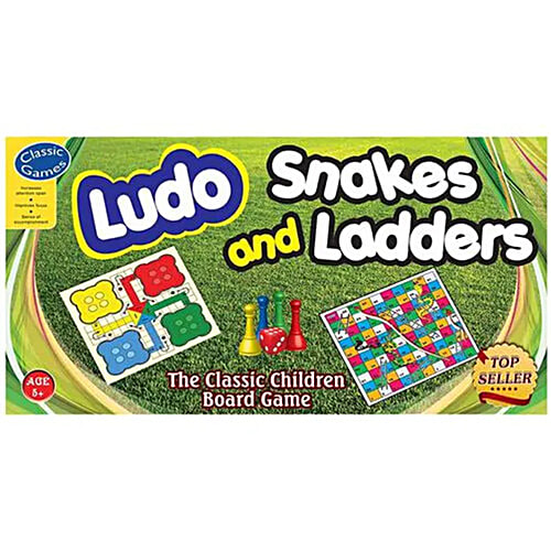 Sterling Board Game - Ludo, Snakes & Ladders, 2-4 Players, Suitable For  Ages 5 Years & Above, 1 pc  
