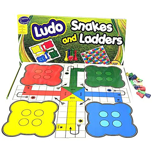 Sterling Board Game - Ludo, Snakes & Ladders, 2-4 Players, Suitable For  Ages 5 Years & Above, 1 pc  