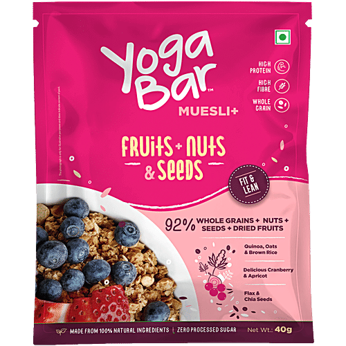 Buy Yoga Bar Wholegrain Breakfast Muesli Dried Fruits + Nuts + Seeds