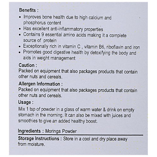 NUTRIWISH Moringa Powder, 500 g  