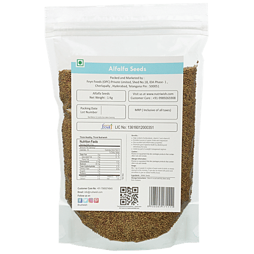 NUTRIWISH Alfalfa Seeds, 1 Kg  