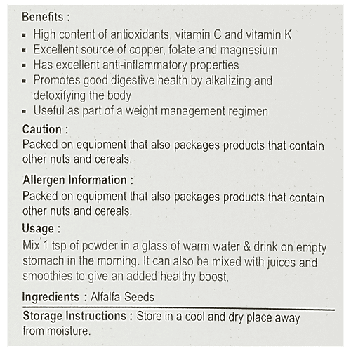 NUTRIWISH Alfalfa Seeds, 1 Kg  