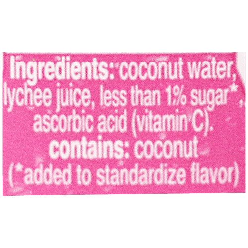 FOCO Coconut Water With Lychee, 500 ml Tetra Pak Pure & Hydration By Nature