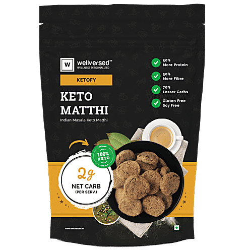 Ketofy Keto Matthi - Indian Masala, 250 g Gluten Free & Soy Free