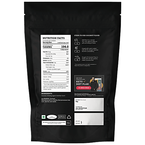 Ketofy  Keto Flour, 1 kg  Gluten Free, Soy Free