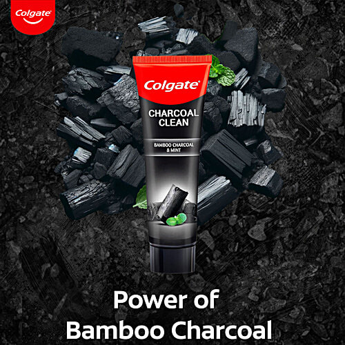 Colgate Charcoal Clean Gel Toothpaste - Bamboo Charcoal & Mint, 240 g (2 x 120 g) 