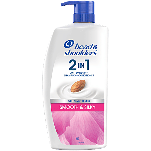 Head & Shoulders Smooth & Silky 2 in 1 Anti-Dandruff Shampoo + Conditioner, Upto 100% Dandruff Free, 1 L  Upto 100% Dandruff Free