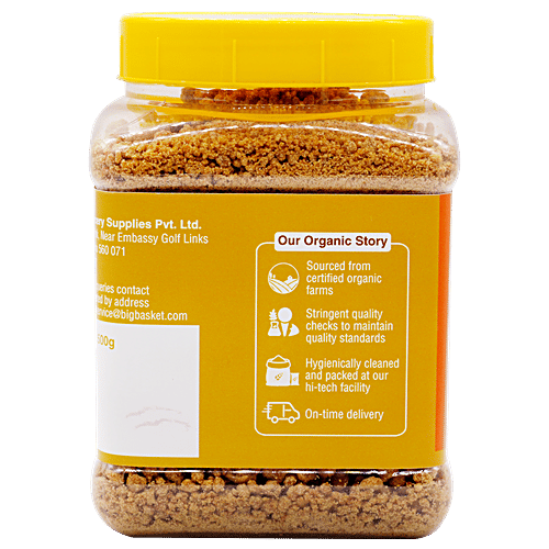 bb Royal Organic Jaggery/Gur Powder, 500 g Jar 