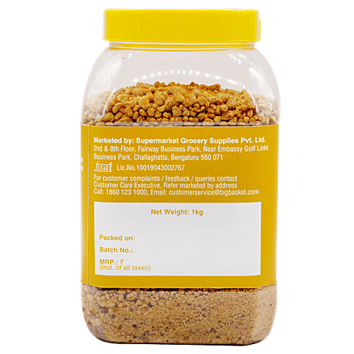 bb Royal Organic Jaggery/Gur Powder, 1 kg Jar 