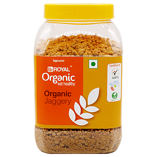bb Royal Organic Jaggery/Gur Powder, 1 kg Jar 
