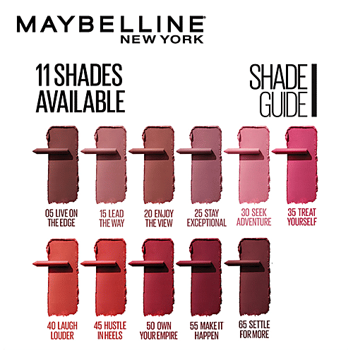 Maybelline New York Super Stay Crayon Lipstick - 15 Lead The Way, 1.2 g  