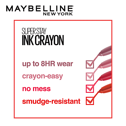 Maybelline New York Super Stay Crayon Lipstick - 25 Stay Exceptional, 1.2 g  