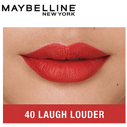 Maybelline New York Super Stay Crayon Lipstick - 40 Laugh Louder, 1.2 g  