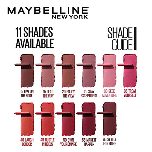 Maybelline New York Super Stay Crayon Lipstick - 45 Hustle In Heels, 1.2 g  