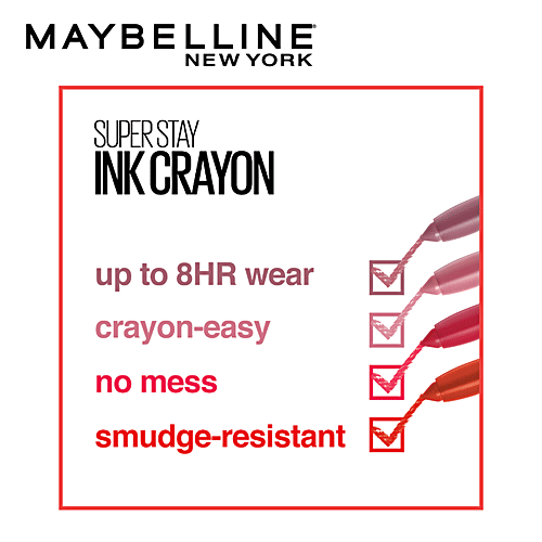 Maybelline New York Super Stay Crayon Lipstick - 50 Own Your Empire, 1.2 g  