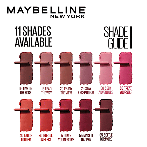 Maybelline New York Super Stay Crayon Lipstick - 55 Make It Happen, 1.2 g  